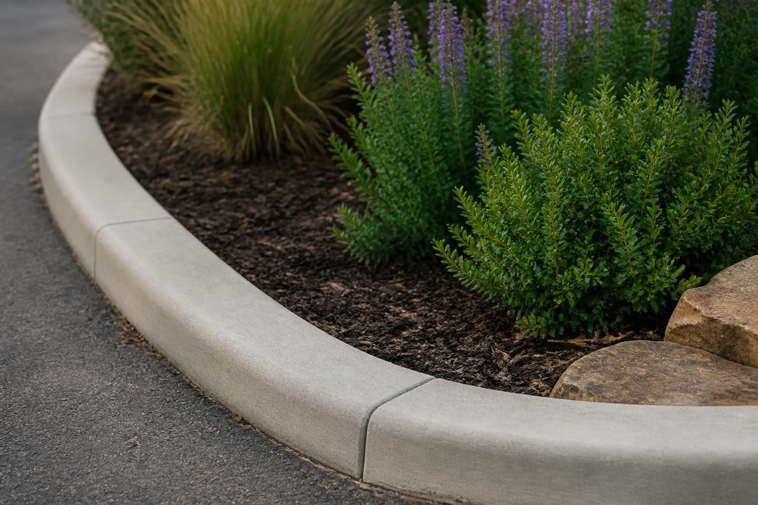 All American Curbing work detail